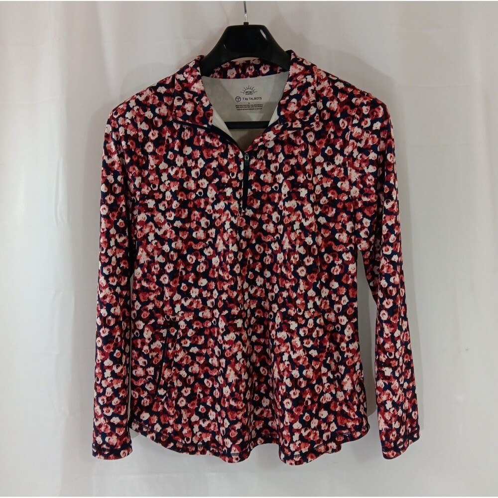 T By Talbots Shirt Women's Size Large Multicolor Long Sleeve